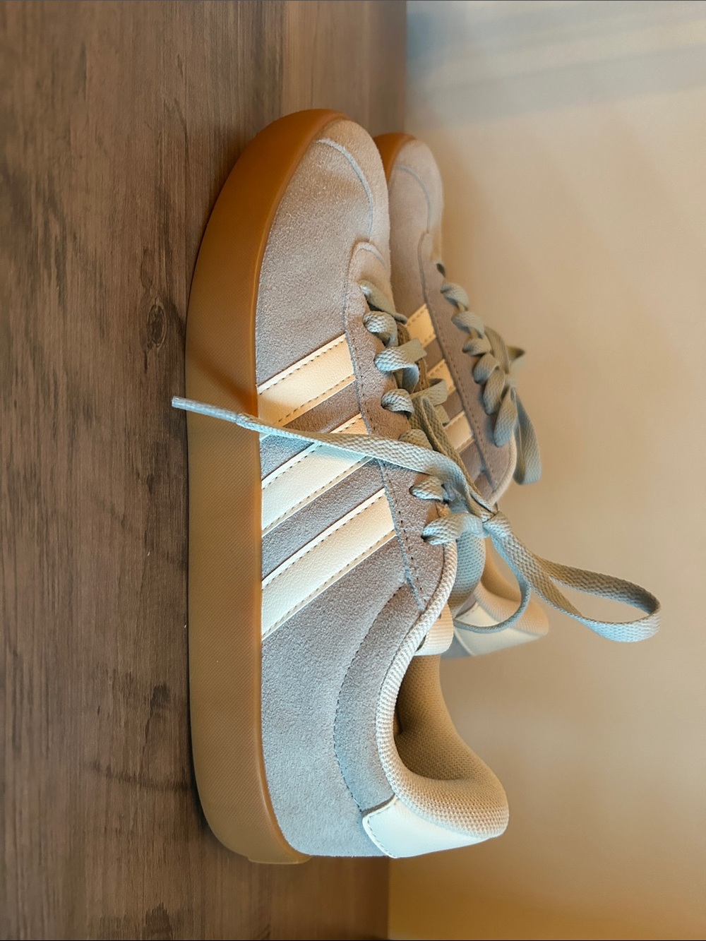 Light blue Suede Lace-Up Sneakers